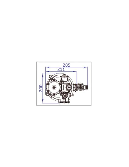 Delta Isera 3.3L, Brine Valve Long, DC Elbow