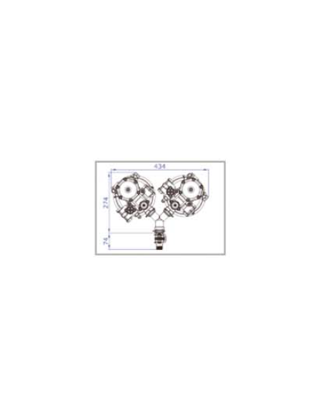 Descalcificador De Agua DUPLEX 2 x 3,3 litros