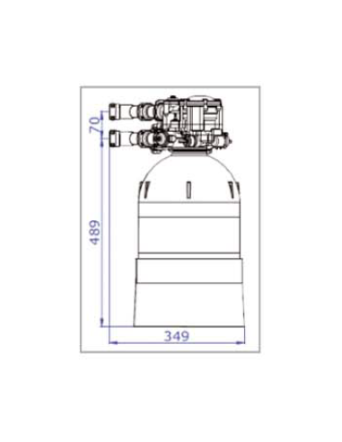Delta Ontario Simplex 12L, Brine Valve Long,