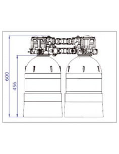 Delta Ontario Duplex 2x 12L, Brine Valve Long 2