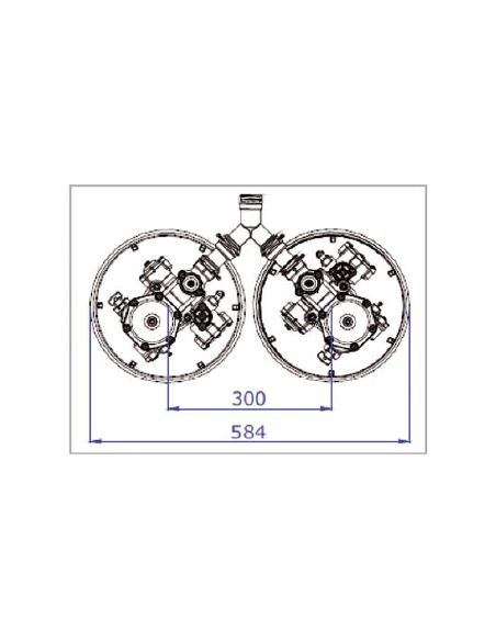 Delta Ontario Duplex 2x 12L, Brine Valve Long