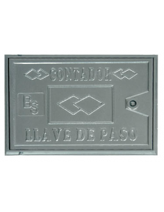 PUERTA CON MARCO DE ALUMINIO