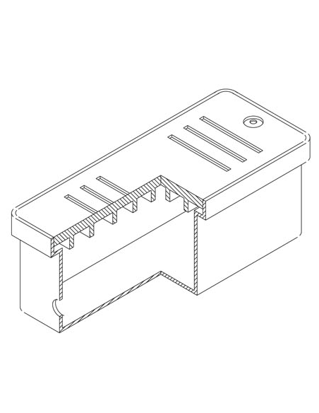 ARQUETA DE POLIÉSTER PARA ALOJAMIENTO DE CONTADORES 539x220x210