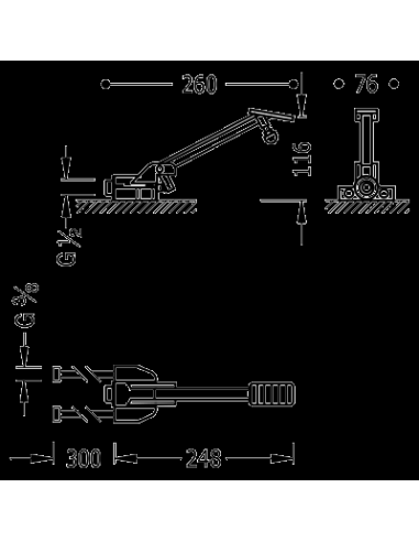 Grifo de pedal Mezclador. TRES