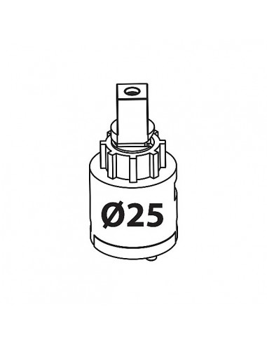 Spare single-lever faucet cartridge Ref.: 910719005 TRES