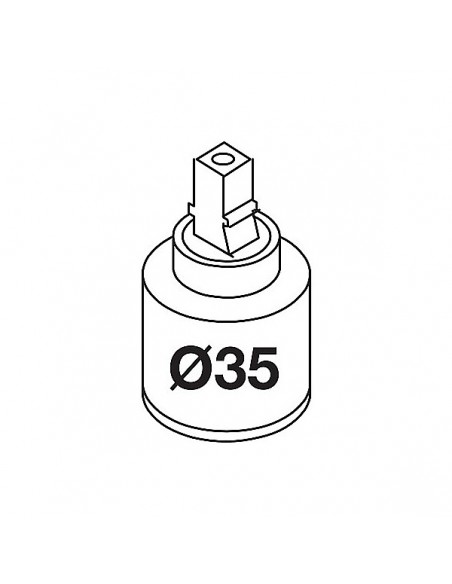 Spare single-lever faucet cartridge Ref.: 9134591 TRES