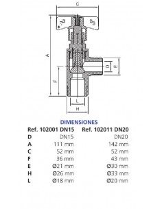 Válvula De Entrada Con Accionamiento Manual Para Contador 2