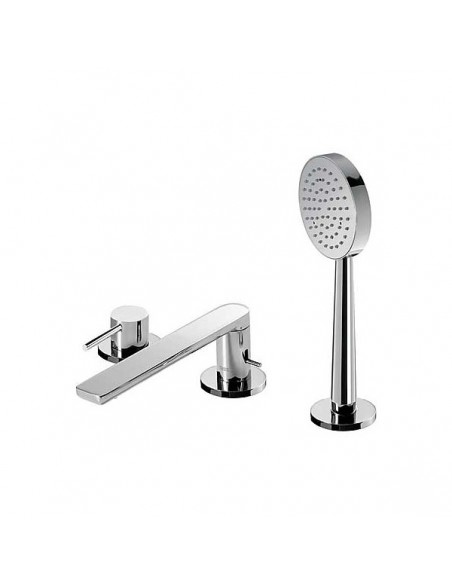 Grifo Monomando Bañera De Repisa Con Ducha Movil Anticalcárea ALPLUS
