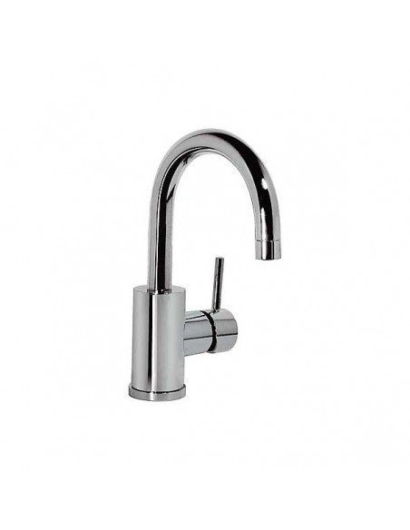 Grifo Monomando De Lavabo Caño Curvo 27 Cm. ALPLUS TRES