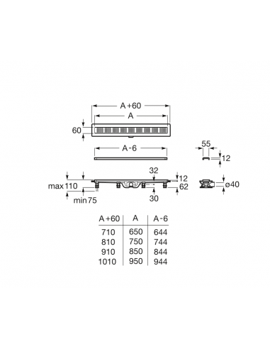 Kit De Desagüe Con Placa Embellecedora In-Drain Basic ROCA