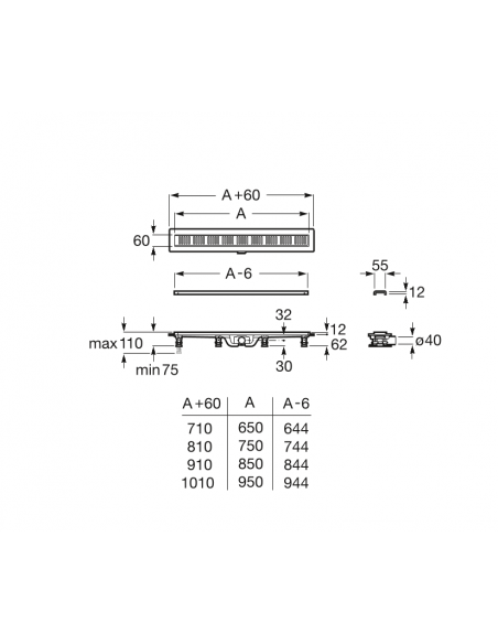 Kit De Desagüe Con Placa Embellecedora In-Drain Basic ROCA