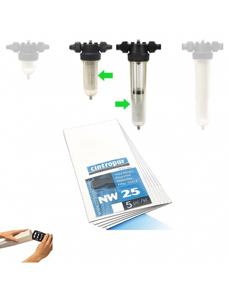 5 Micron NW 25 Set 5 Filt. Réser. 5 Micron NW 25 Set 5 Filt. Réser.