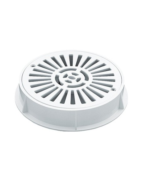 Grade de drenagem ABS branco Ø 200 mm. Astralpool.