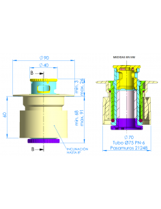 Boquilla Net´N´Clean Con Rótula Para Hormigón ASTRALPOOL 2