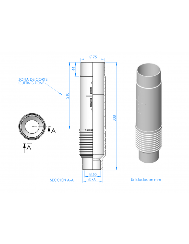 Pasamuros Para Boquilla Net´N´Clean  ASTRALPOOL