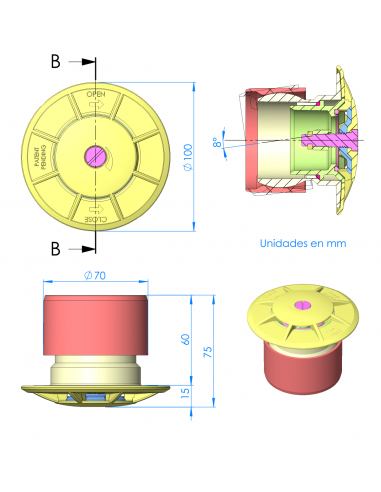 Oscillating Bottom Nozzle ASTRALPOOL