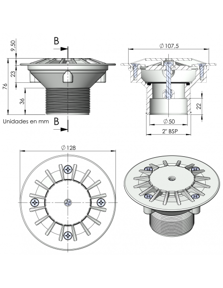 Bottom nozzle Drive / aspiration ASTRALPOOL Bottom nozzle Drive / aspiration ASTRALPOOL