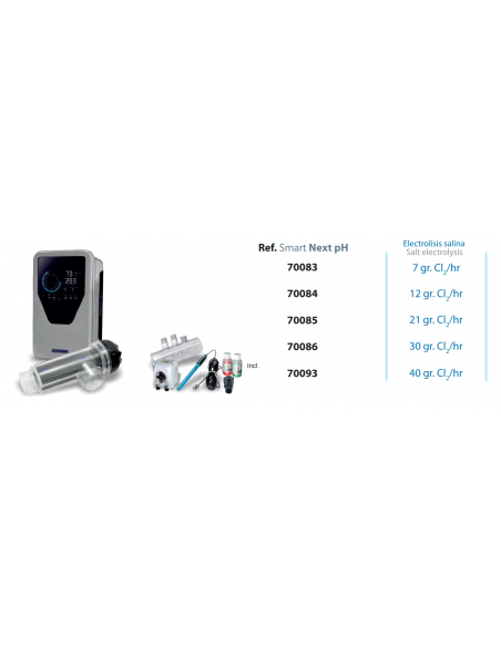 Saline electrolysis system with PH Control Smart Next ASTRALPOOL Saline electrolysis system with PH Control Smart Next ASTRALPOOL
