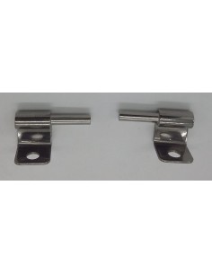 Raccordo per coperchio WC verticale inox fisso a pressione 2