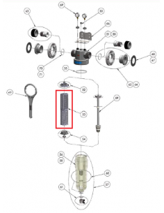 SOPORTE CILINDRICO PARA TELAS FILTRANTES NW 500/650/800