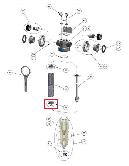TAPA INFERIOR SOPORTE NW 500/650/800