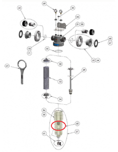 ADAPTADOR VASO A PURGA+2 JUNTAS+CLIP NW 500/650/800