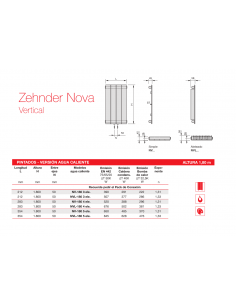 Radiador Decorativo Zehnder Nova Vertical Doble 2