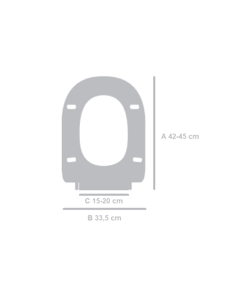 Universal toilet seat RETRO WHITE ETOOS