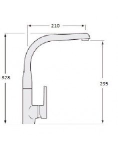 Single-lever faucet for sink Model SIROCO by Arcobañ 2
