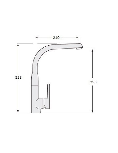 Miscelatore monocomando per lavabo Modello SIROCO di Arcobañ