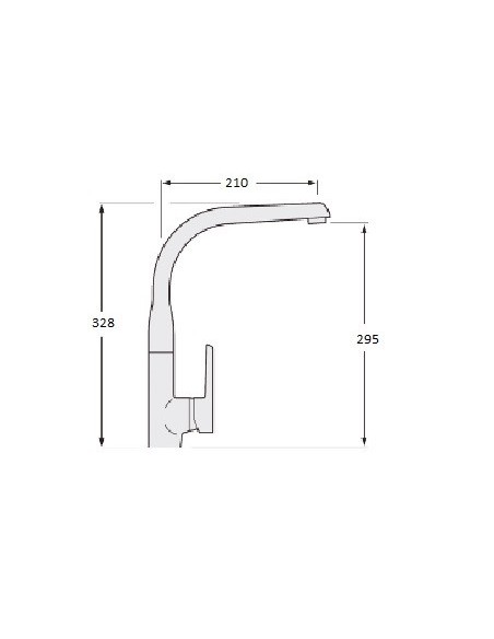 Miscelatore monocomando per lavabo Modello SIROCO di Arcobañ