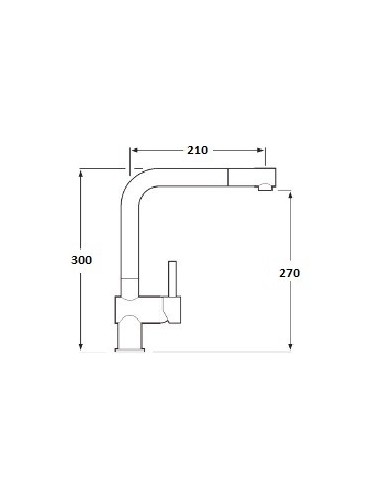 Mixer Tap For Sink With Pull Out Shower ZEUS