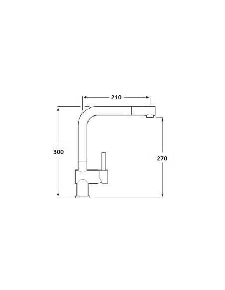Mixer Tap For Sink With Pull Out Shower ZEUS