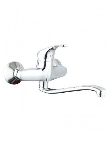 Wall Mounted Kitchen Mixer Tap With Low Spout