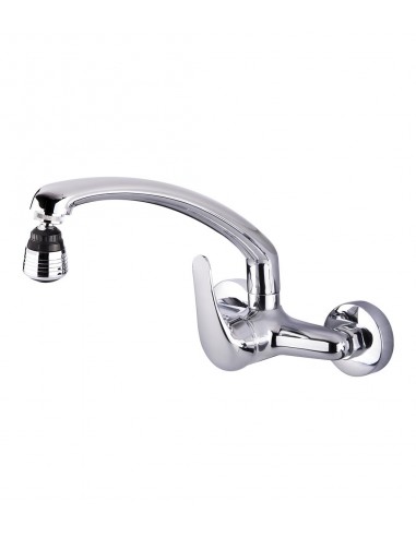 Wall Mounted Kitchen Mixer Tap With High Spout