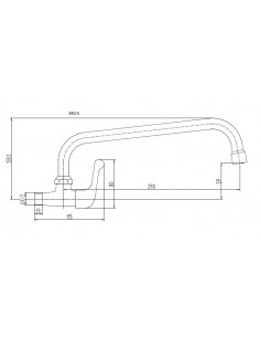 One Water Wall Faucet With Handle 2