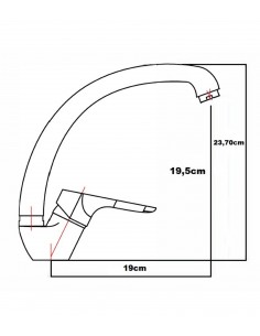 Grifo Monomando Para Fregadero MIRLO 2