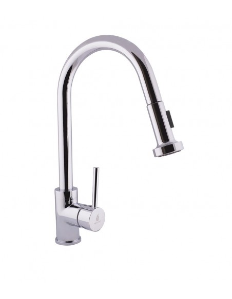 Grifo Monomando Para Fregadero Con Ducha Extraíble FORTUNA Grifo Monomando Para Fregadero Con Ducha Extraíble FORTUNA