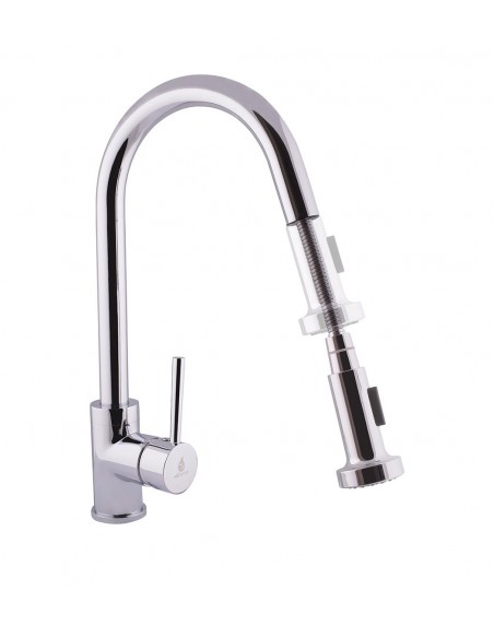 Grifo Monomando Para Fregadero Con Ducha Extraíble FORTUNA Grifo Monomando Para Fregadero Con Ducha Extraíble FORTUNA