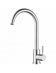 Quality MILAN Arch Swivel Kitchen Laundry Basin Sink Flick Mixer Tap Faucet 