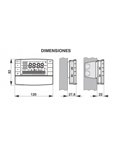 CRONOTERMOSTATO DIGITAL SEMANAL VIA RADIOFRECUENCIA "ZEFIRO" 2