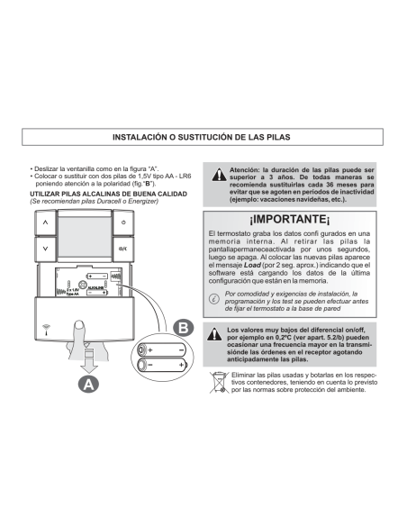 Termostato digital via radiofrecuencia PERRY "ZEFIRO"