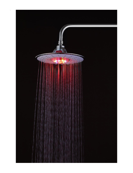 Rociador Universal Circular Con Luz LED OM ROJO