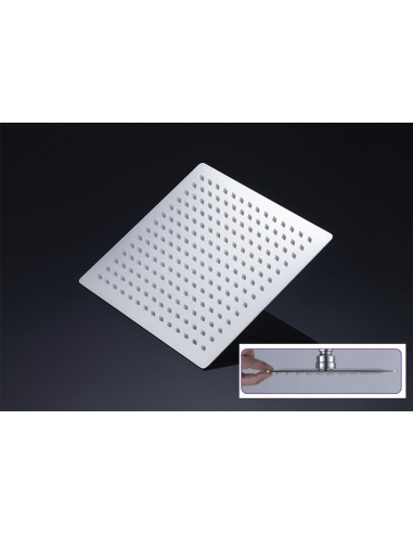 Duchón cuadrado acero inox 20cm
