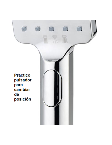 Detalle botón Mango De Ducha Modelo TER