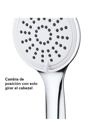 Mango de ducha NERVIÓN blanco/cromo 3P