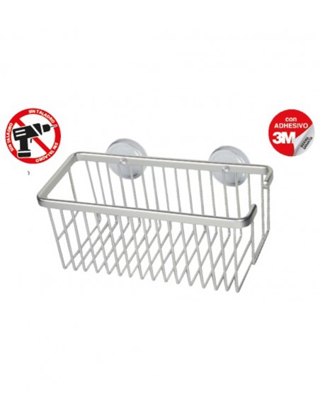 Cesta rectangular Iceberg con adhesivo