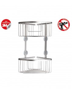 Rinconera Ducha Doble Modelo Iceberg MAXI Con Adhesivo 3M