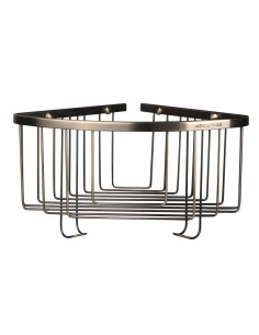 Rinconera Ducha Alta Acero Inox Con Perchas Iceberg BRONCE