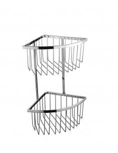 Rinconera Ducha Doble Acero Inox